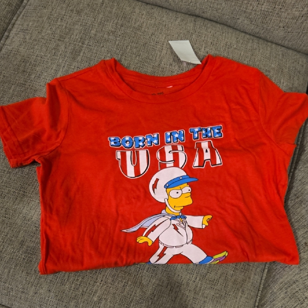 Red Kids T-Shirt with Bart SIMPSON